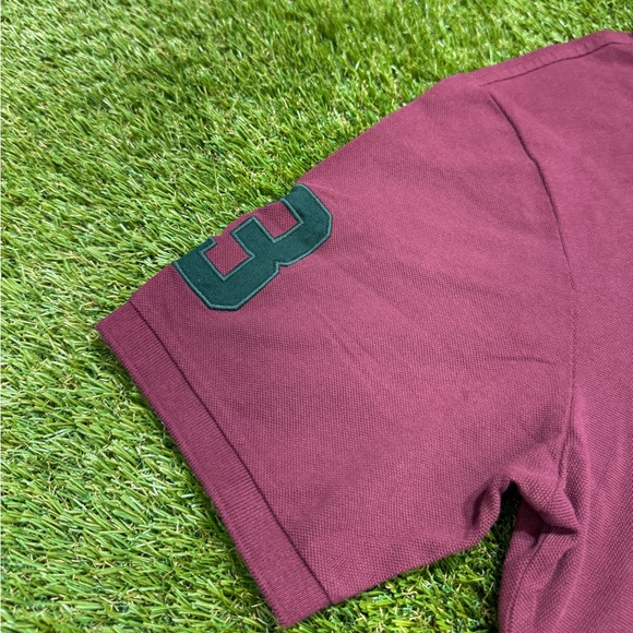 NEW Vintage Polo Ralph Lauren Polo Shirt Big Pony Men’s Size XLL Maroon - Picture 3 of 6